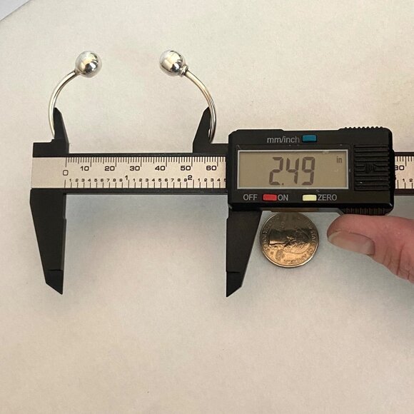 Sterling Silver 925 10MM Removable Bead Ball Cuff Charm Bracelet Sz 6.75" - Picture 14 of 16